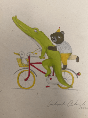 Cycling with a crocodile