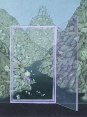 ILLUSTRATION FOR THE POEM "ENCHANTED WALL" BY JANINA PORAZIŃSKA