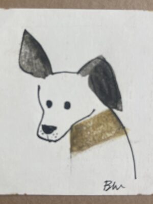 Dog / Page 2 of the book "A Merry Visit"