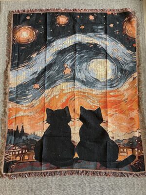 Tapestry blanket "Cat Night"