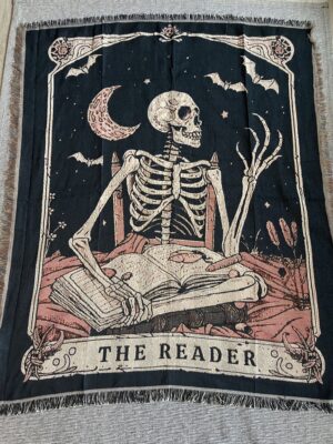 The Reader Tapestry Blanket – A Gothic Tale Woven in Fabric