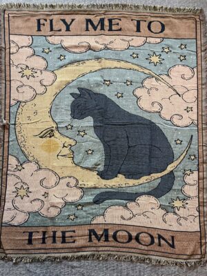 "Fly My To" Tapestry Blanket – A Gothic Tale Woven in Fabric