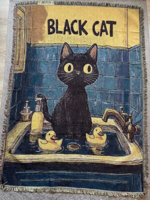 "Black Cat" Tapestry Blanket