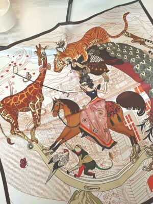 Silk Scarf "Voltigering" 100% Mulberry Silk