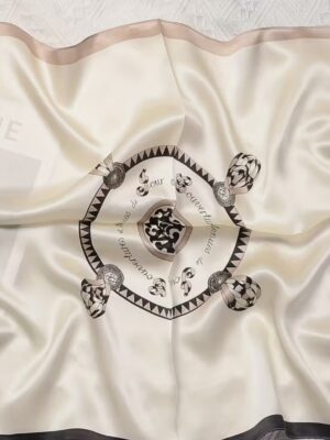 Silk Scarf "Jewelry" 100% Mulberry Silk