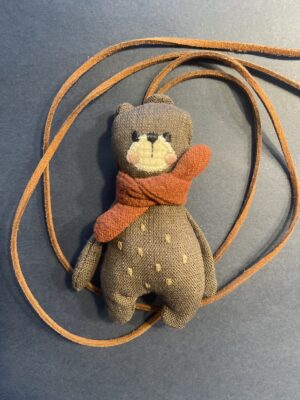 "Teddy Bear in a Scarf" Pendant