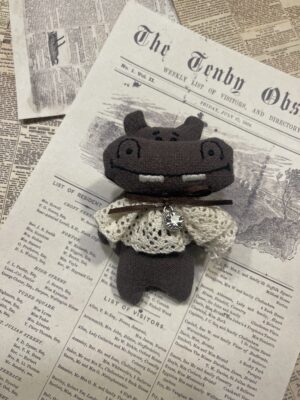 "Irenka the Hippopotamus" Brooch