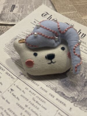 "Teddy Bear in a Hat" Brooch