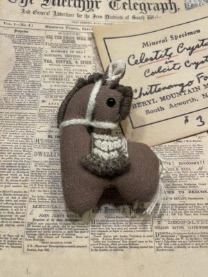 "Chocolate Pony" Brooch