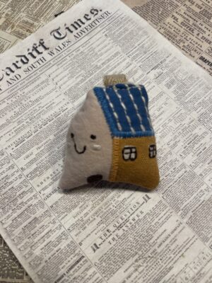 "Little Cheerful House" Brooch