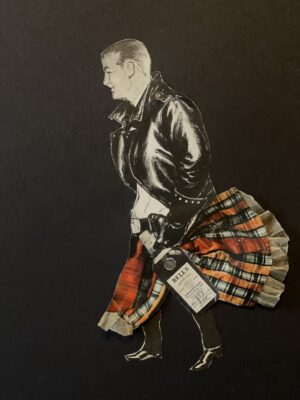 A beautiful young Scotsman with a bottle of Scotch