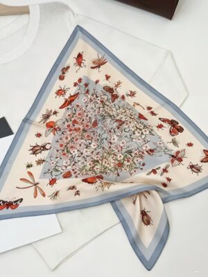 Silk scarf "Morning Meadow"